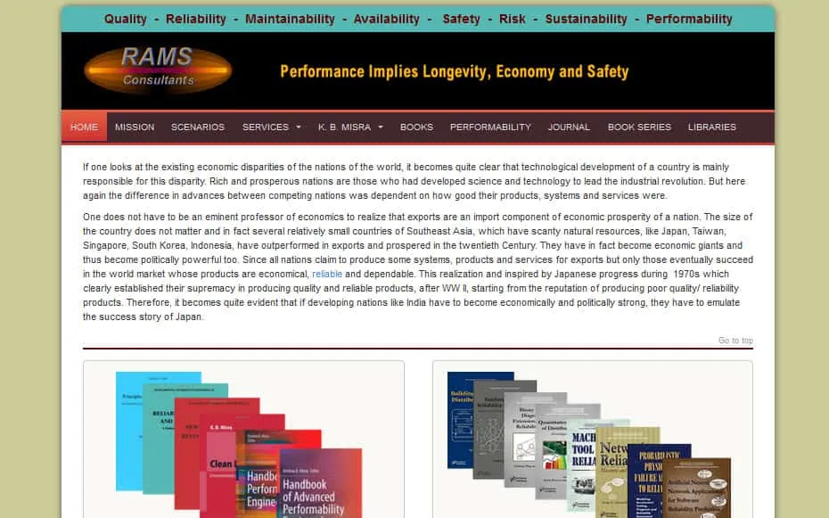 Website we built for an engineering consulting and publishing firm