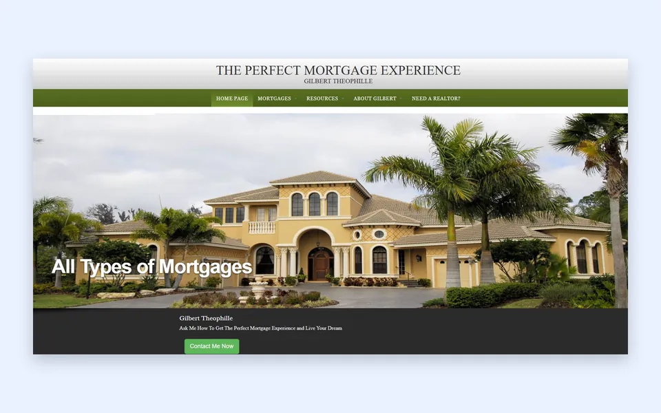Website we built for a mortgage lender