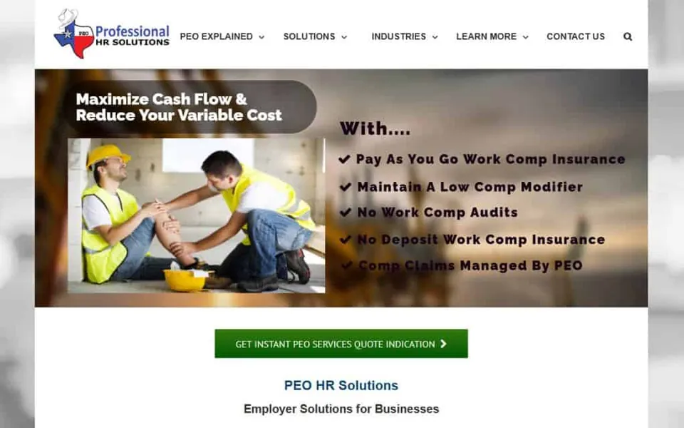 Website we built for an HR and PEO consulting firm